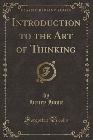 Cover of Introduction to the Art of Thinking (Classic Reprint)