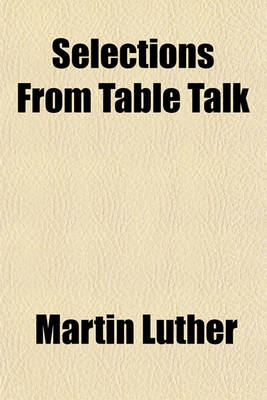 Book cover for Selections from Table Talk