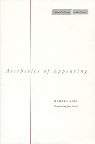 Cover of Aesthetics of Appearing