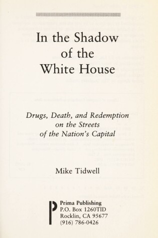 Cover of In the Shadow of the White House