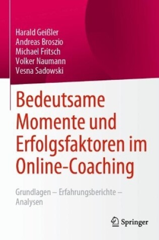 Cover of Bedeutsame Momente und Erfolgsfaktoren im Online-Coaching