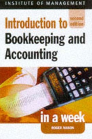 Cover of Introduction to Book-keeping and Accounting in a Week