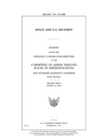 Cover of Space and U.S. security