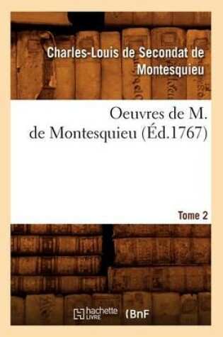 Cover of Oeuvres de M. de Montesquieu. [Tome 2] (Ed.1767)