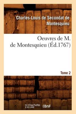 Cover of Oeuvres de M. de Montesquieu. [Tome 2] (Ed.1767)