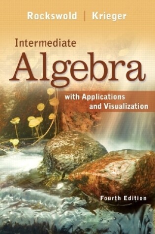 Cover of Intermediate Algebra with Applications & Visualization (Subscription)