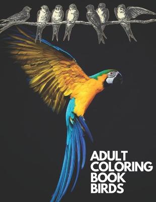 Book cover for Adult Coloring Book Birds