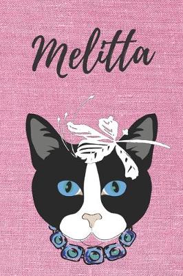 Book cover for personalisiertes Notizbuch Katze / Journal / Malbuch / Tagebuch / Kritzelbuch / DIN A5 / Geschenk Melitta