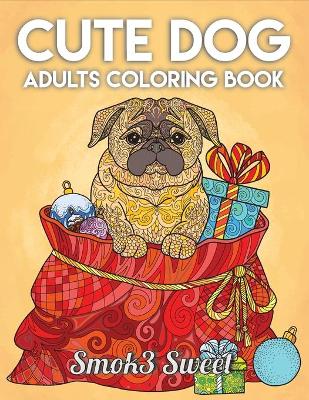 Book cover for Cute Dog Coloring Book