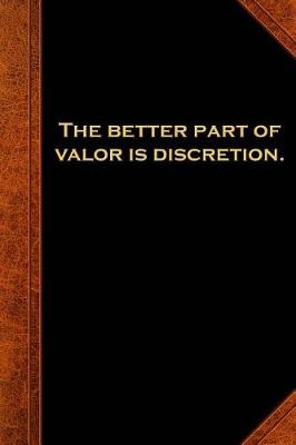 Cover of 2019 Daily Planner Shakespeare Quote Better Part Valor Discretion 384 Pages