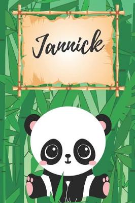 Book cover for personalisiertes Notizbuch Panda / Malbuch / Kritzelbuch / Tagebuch / Journal / Notizheft / DIN A5 / Geschenke Jannick