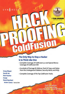 Book cover for Hack Proofing ColdFusion