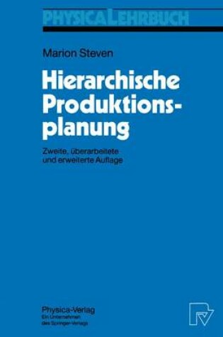 Cover of Hierarchische Produktionsplanung