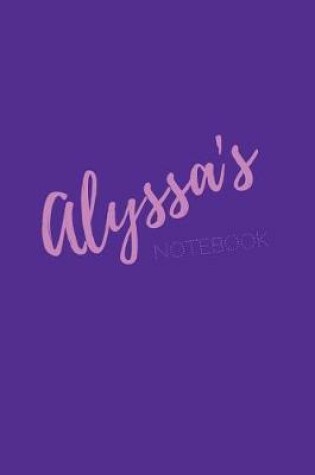 Cover of Alyssa's Notebook