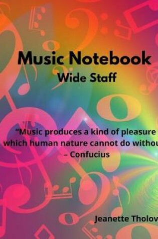 Cover of Music Notebook Wide Staff