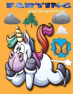 Book cover for Farting Animal coloring book for kids