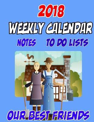 Book cover for 2018 Calendar, Weekly events, To Do List, Birthday, Personal Info