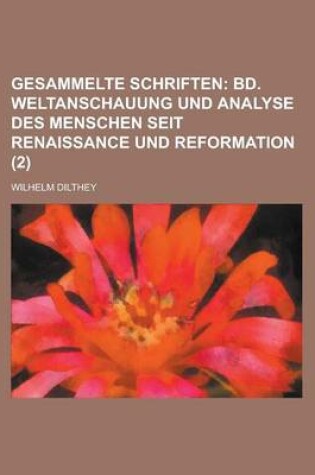 Cover of Gesammelte Schriften (2)