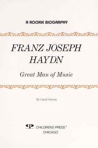 Cover of Franz Joseph Haydn