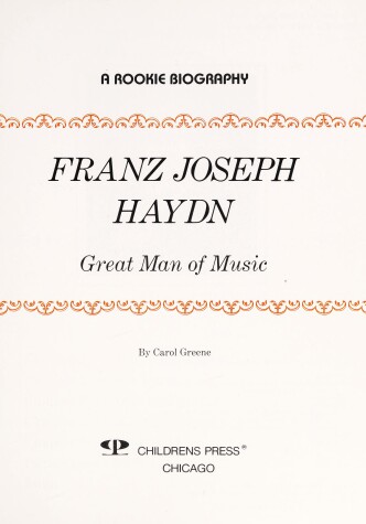 Cover of Franz Joseph Haydn