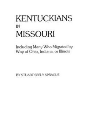 Cover of Kentuckians in Missouri