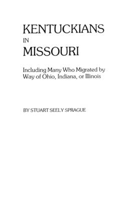 Book cover for Kentuckians in Missouri