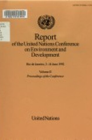 Cover of Report of the United Nations Conference on Environment and Development