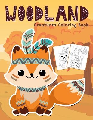 Book cover for Woodland Creatures Coloring Book