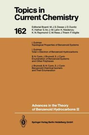 Cover of Advances in the Theory of Benzenoid Hydrocarbons II