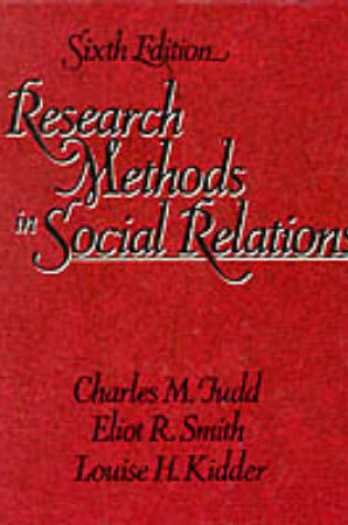 Cover of Research Methods in Social Relations