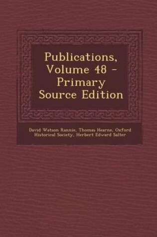 Cover of Publications, Volume 48