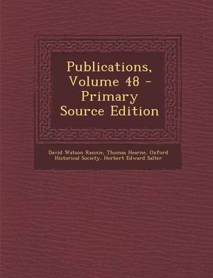 Book cover for Publications, Volume 48