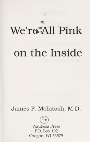 Book cover for We're All Pink on the Inside