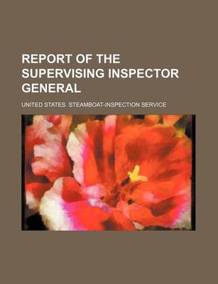 Book cover for Report of the Supervising Inspector General