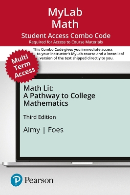 Book cover for Mylab Math with Pearson Etext -- 24 Month Combo Access Card -- For Math Lit