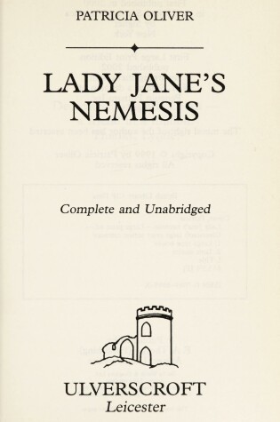 Cover of Lady Jane's Nemesis