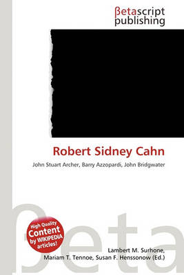 Cover of Robert Sidney Cahn