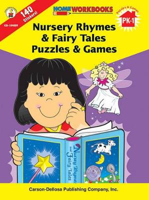 Book cover for Nursery Rhymes & Fairy Tales Puzzles & Games, Grades Pk - 1