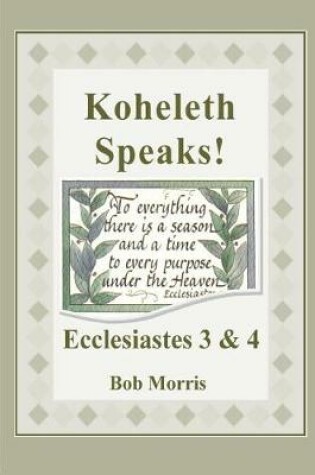Cover of Koheleth Speaks