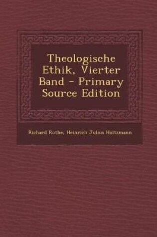 Cover of Theologische Ethik, Vierter Band