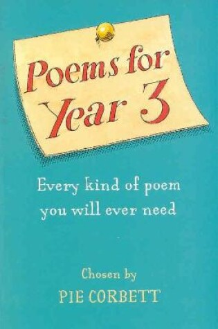 Cover of poems for year 3