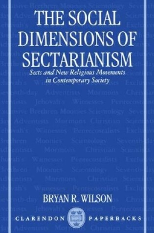 Cover of The Social Dimensions of Sectarianism