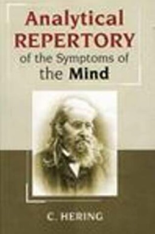 Cover of Analytical Repertory of the Symptoms of the Mind