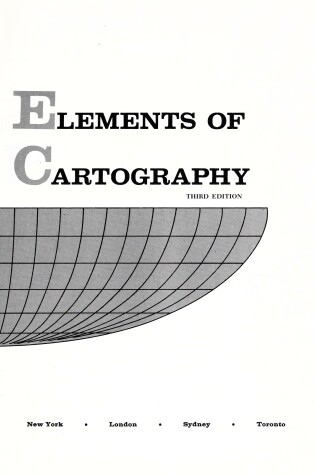 Cover of Elements of Cartography