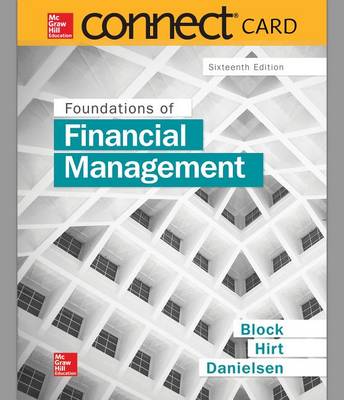 Book cover for Connect 1-Semester Access Card for Foundations of Financial Management