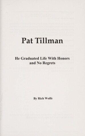 Book cover for Pat Tillman