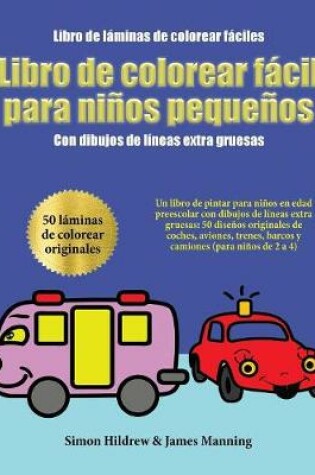 Cover of Libro de laminas de colorear faciles