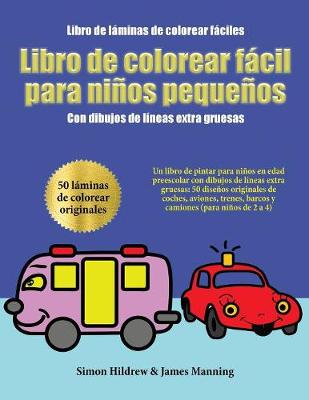 Book cover for Libro de laminas de colorear faciles