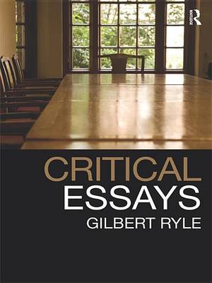 Book cover for Critical Essays