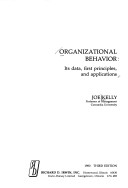 Book cover for Organizational Behaviour